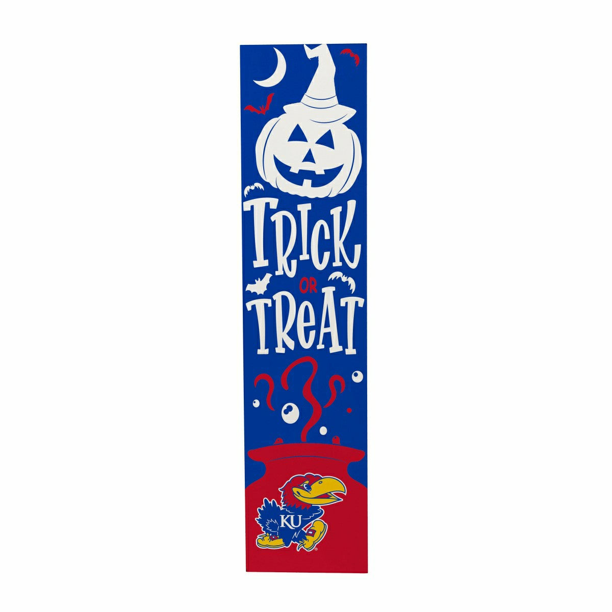47" Double Sided Leaner, University of Kansas, Halloween