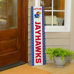 47" Double Sided Leaner, University of Kansas, Christmas