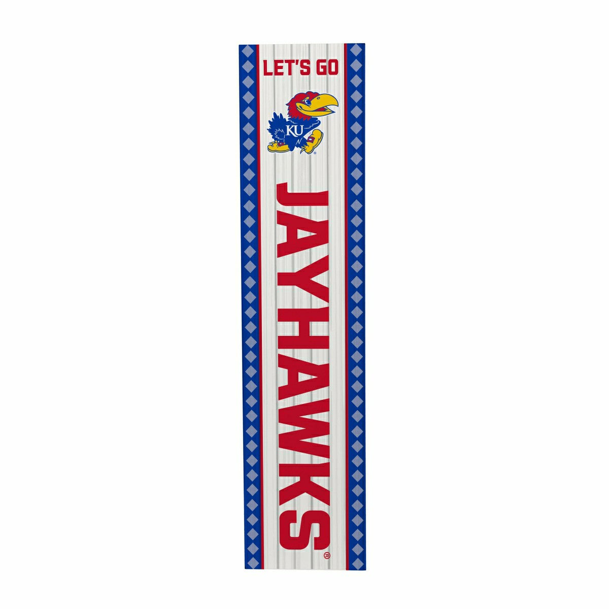 47" Double Sided Leaner, University of Kansas, Christmas