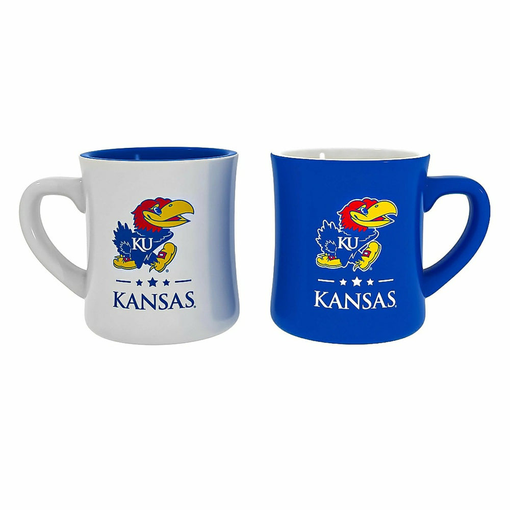 University of Kansas 10oz Ceramic Cup Set, 2pc