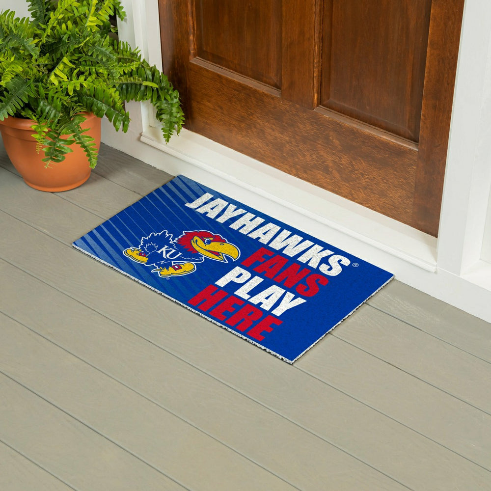University of Kansas Fan Mat, 28"x16"