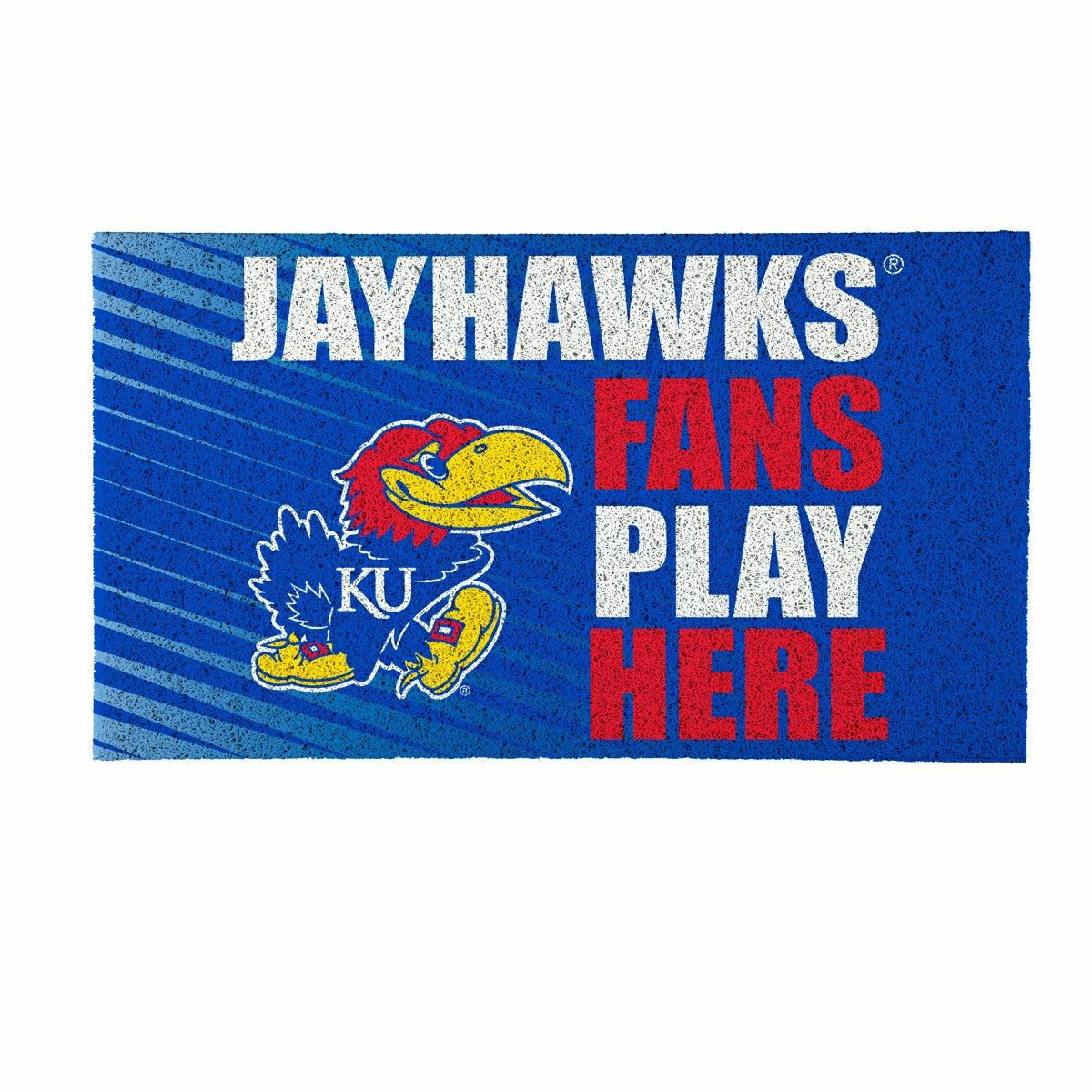University of Kansas Fan Mat, 28"x16"
