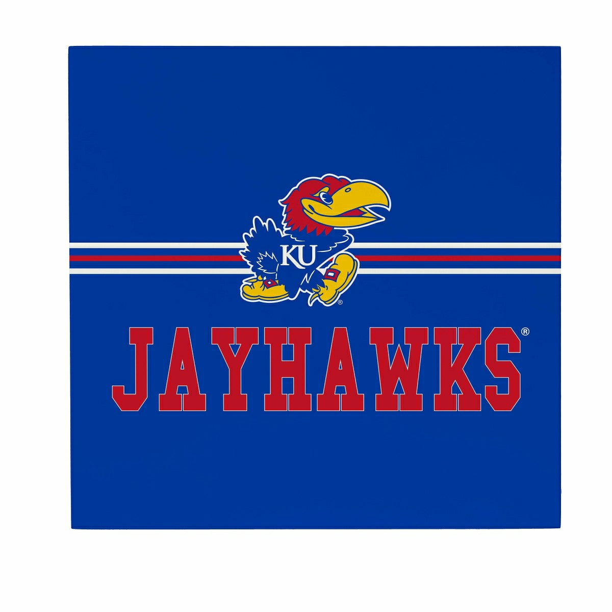 University of Kansas Wood Wall Sign, 12x12