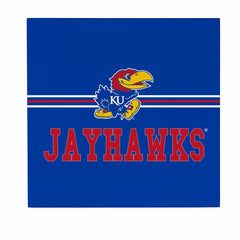University of Kansas Wood Wall Sign, 12x12