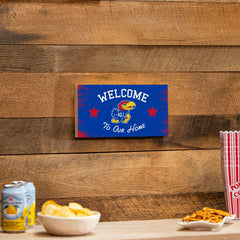University of Kansas Wood Wall Sign, 6x11