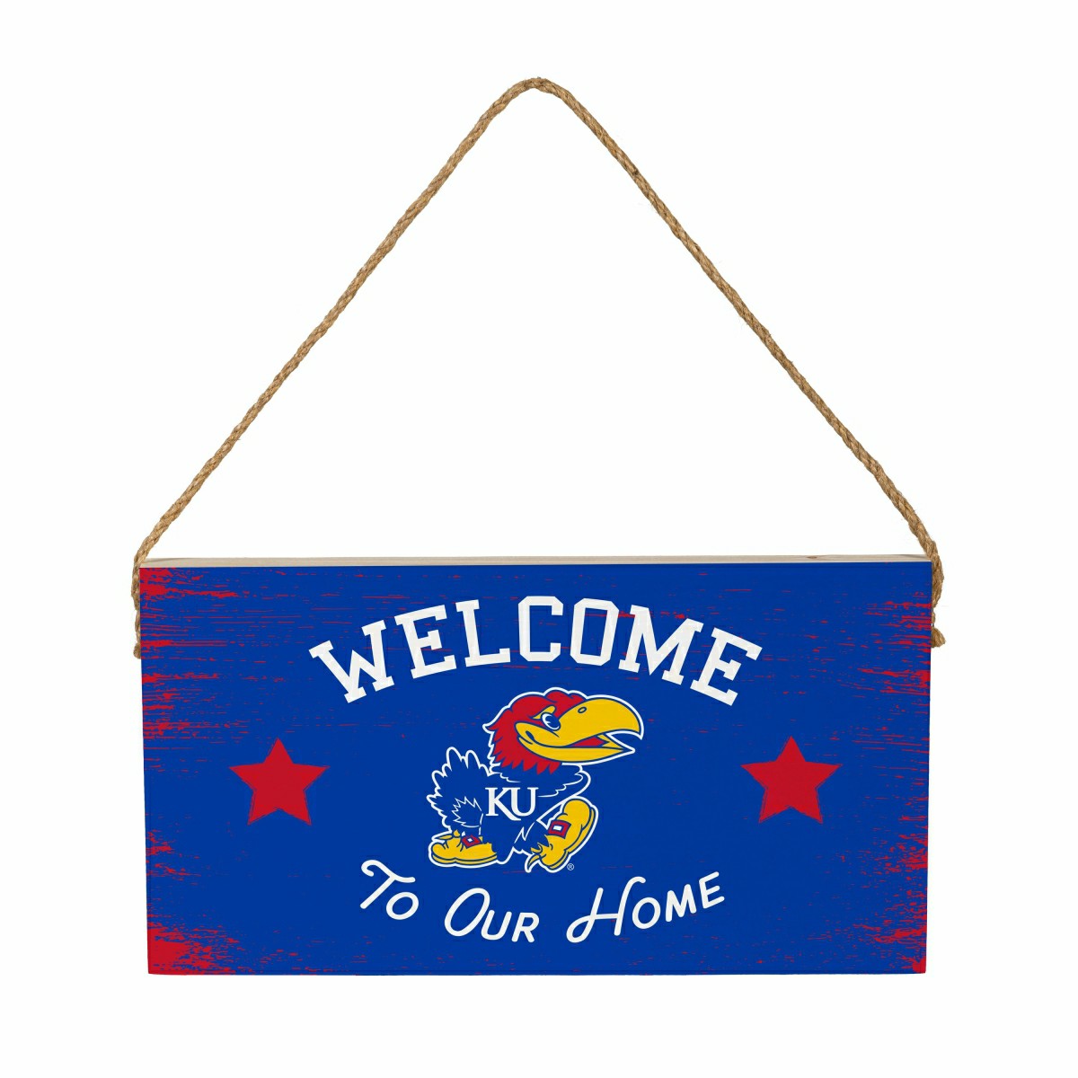 University of Kansas Wood Wall Sign, 6x11