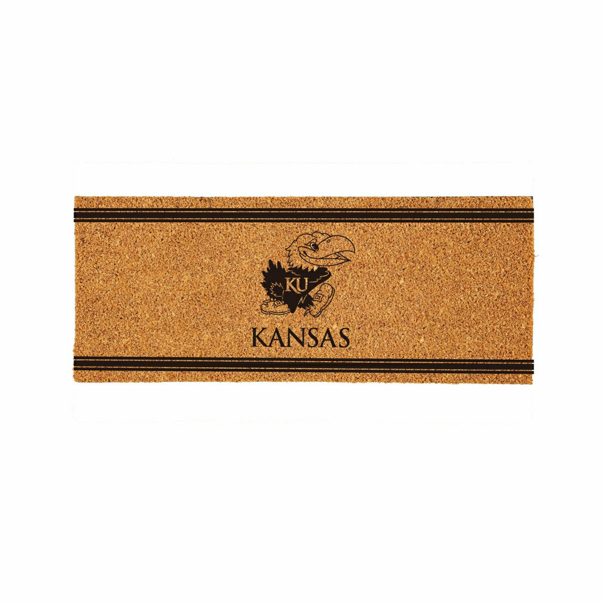 University of Kansas Extra Large One Color Coir Mat, 60"x24"