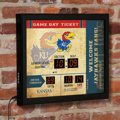 Scoreboard Wall Clock, Univ. of Kansas