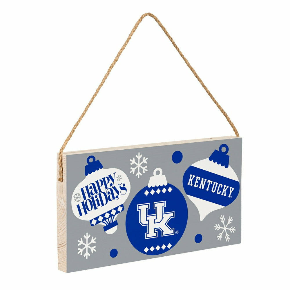 University of Kentucky Holiday Wood Wall Sign, 6x11