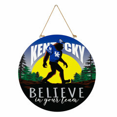 University of Kentucky Bigfoot Round Door Décor with Hanging Rope, 18x