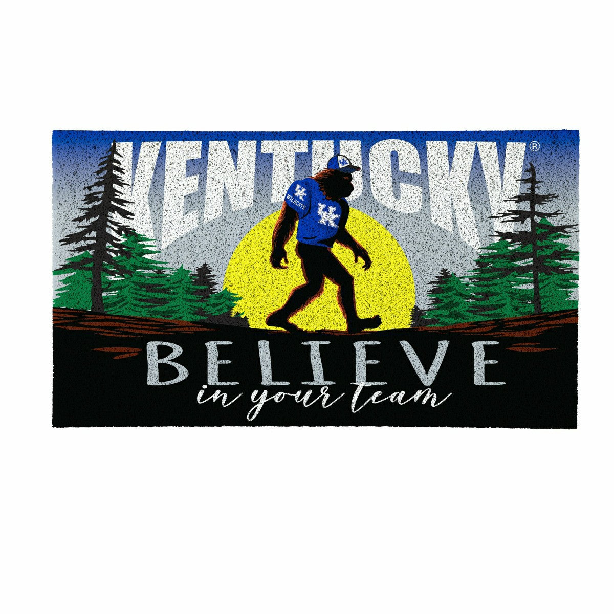 University of Kentucky Bigfoot PVC Mat, 28"x16"