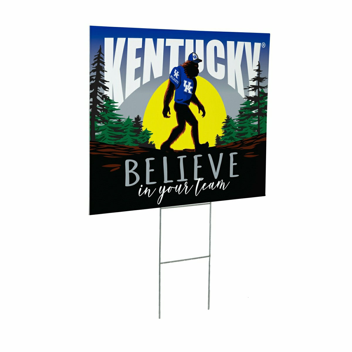 University of Kentucky Yard Sign, Bigfoot
