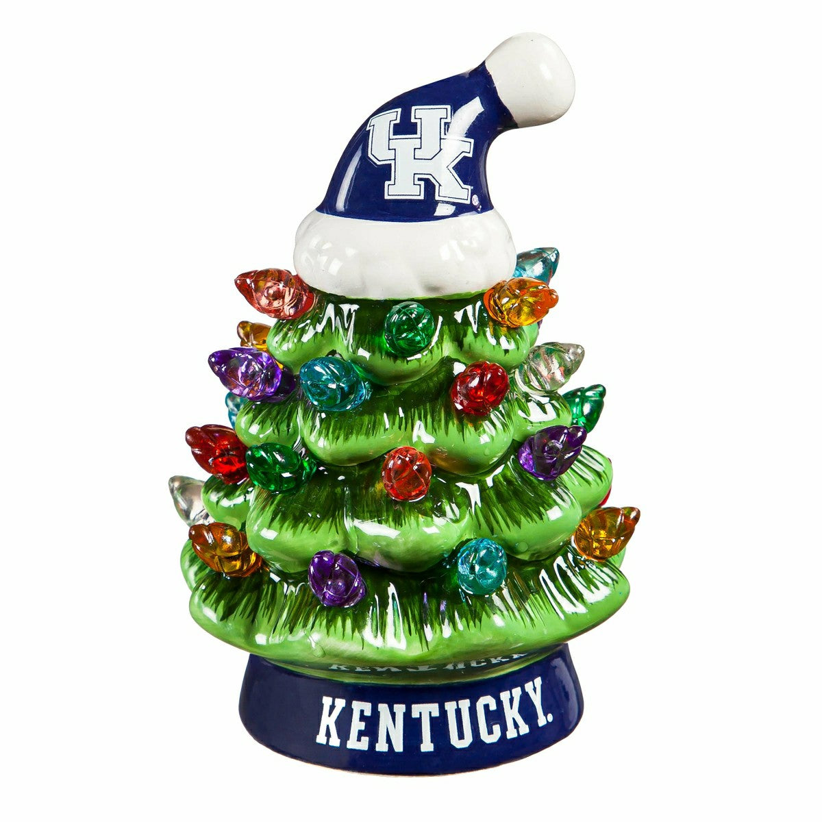 4" Mini LED Tabletop Christmas Tree, Set of 2, University of Kentucky