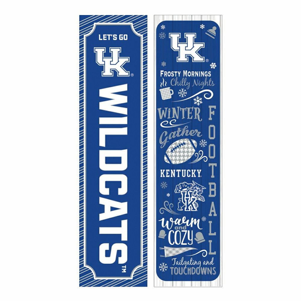 University of Kentucky 46" Double Sided Leaner, Winter Seasonal