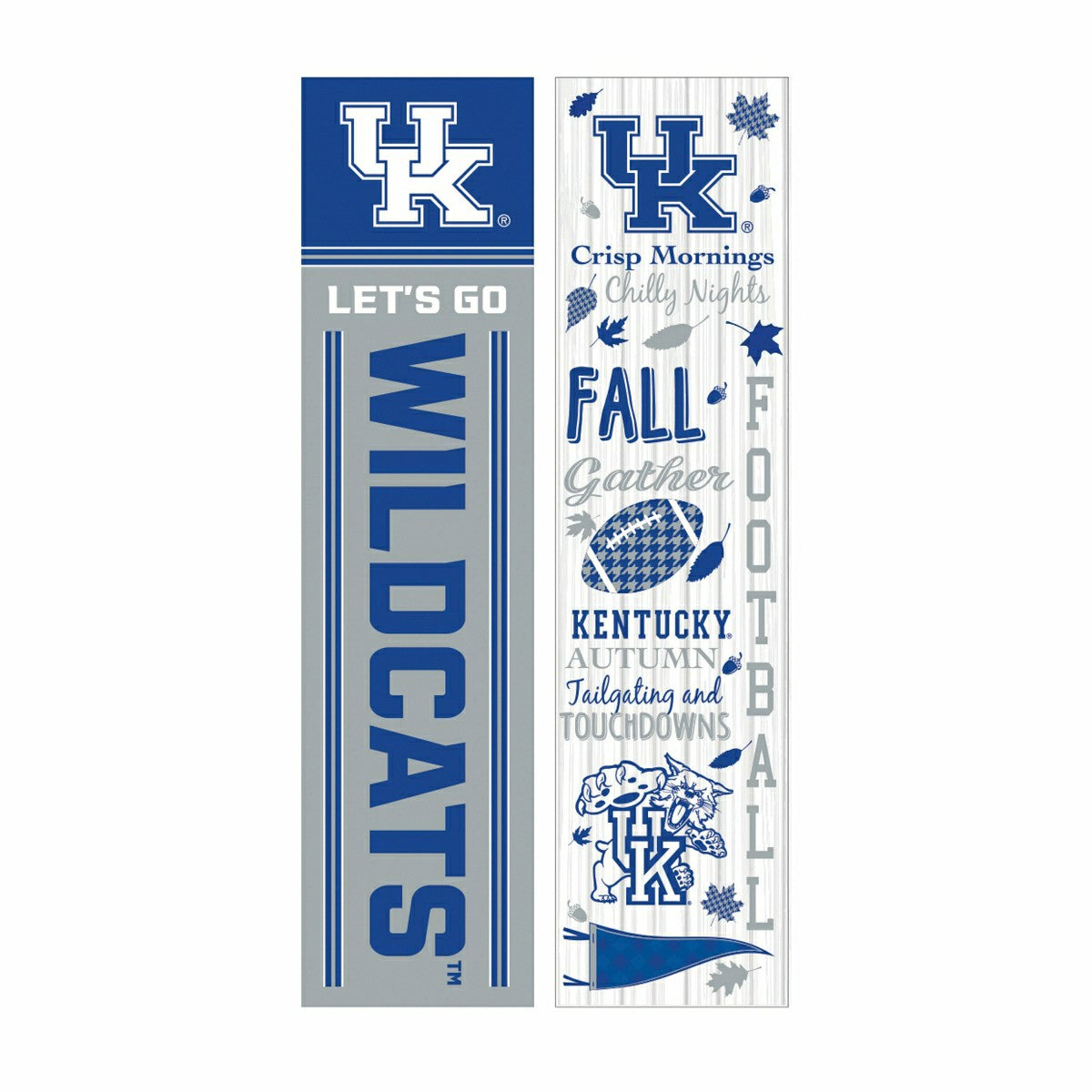 University of Kentucky 46" Double Sided Leaner, Fall Seasonal