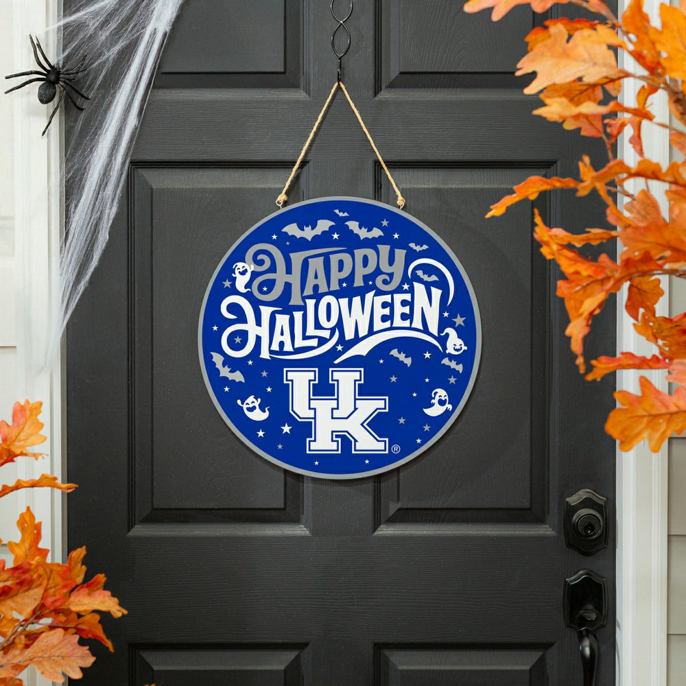 University of Kentucky Halloween Round Door Décor with Hanging Rope, 1