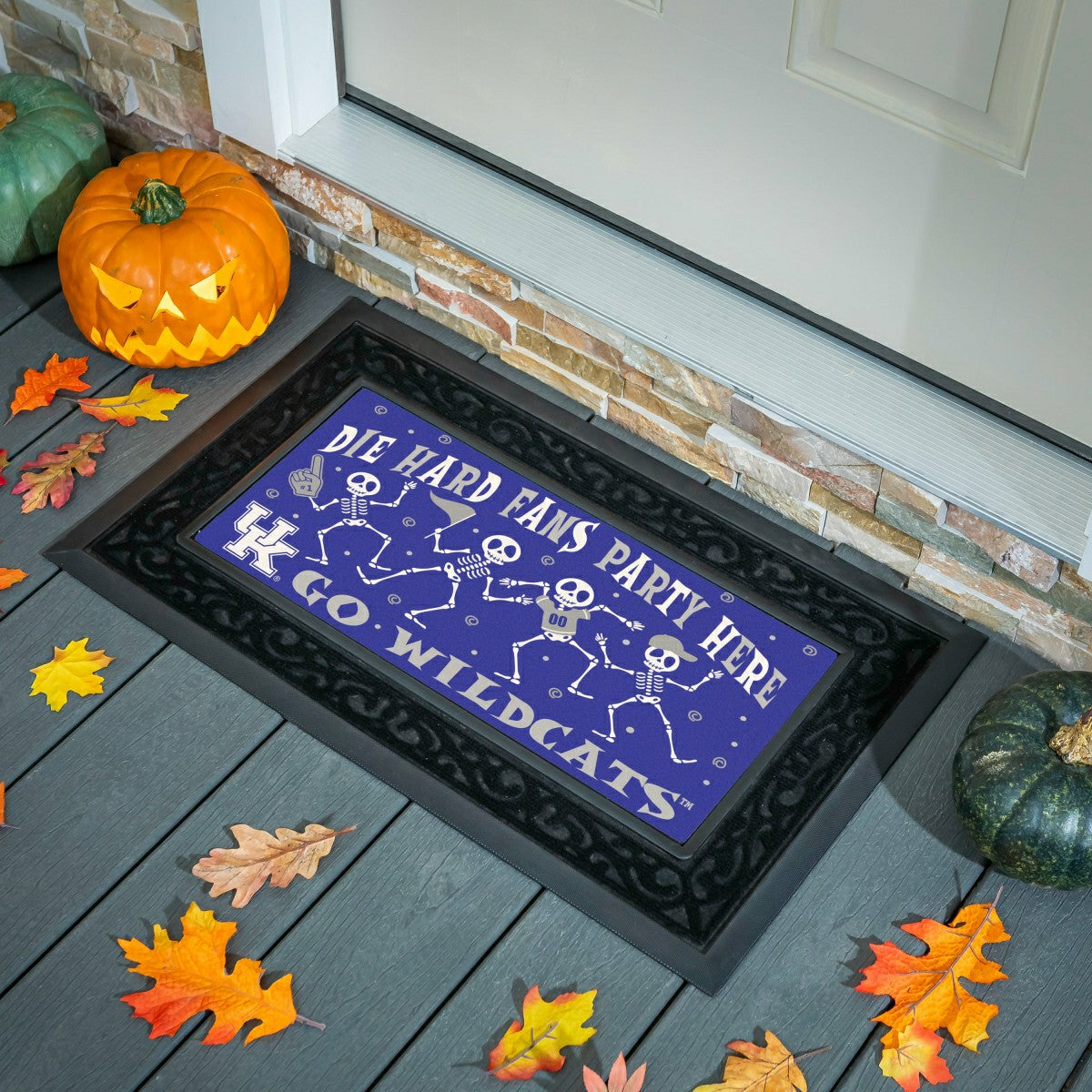 University of Kentucky Flocked Coir Halloween Sassafras Switch Mat, 22