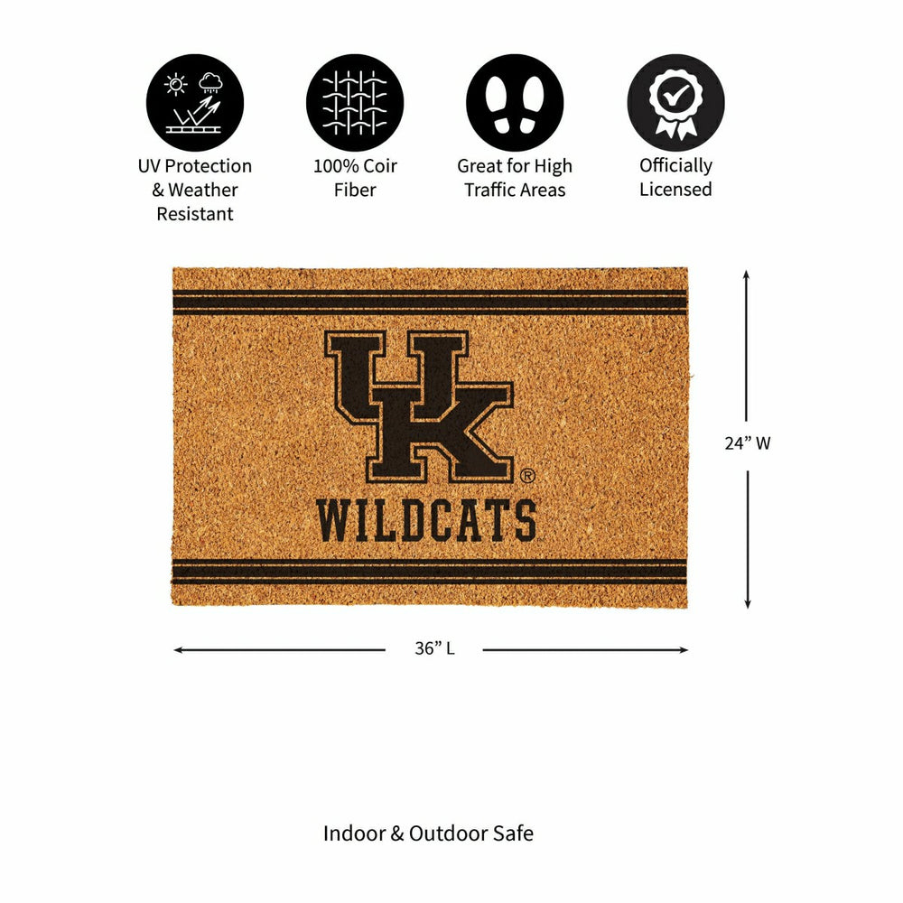 University of Kentucky Large One Color Coir Mat, 36"x24"