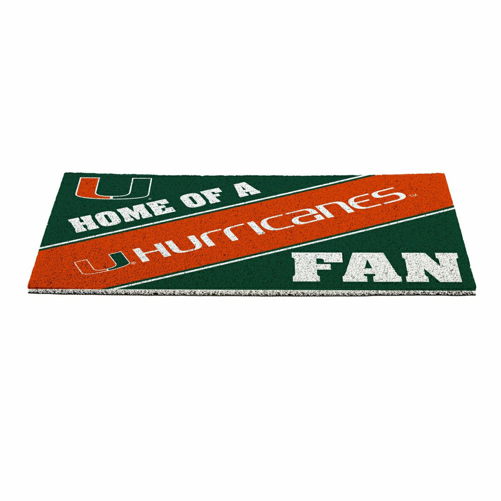 University of Miami, PVC Mat COLOR, Home of a Fan