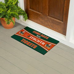 28" x 16" PVC Trapper Mat, Come Back with Tickets, University of Miami