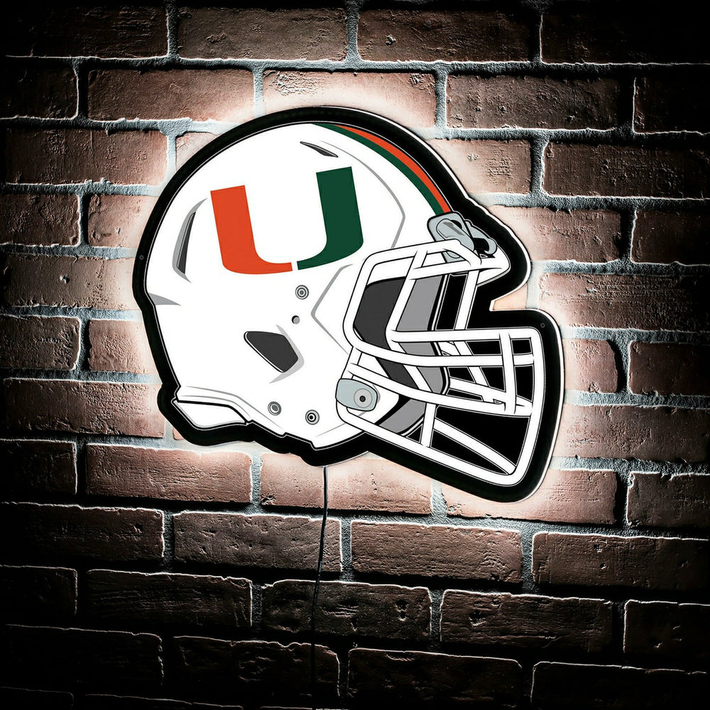 LED Wall Decor, Helmet, University of Miami