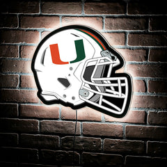 LED Wall Decor, Helmet, University of Miami