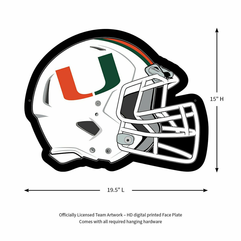 LED Wall Decor, Helmet, University of Miami