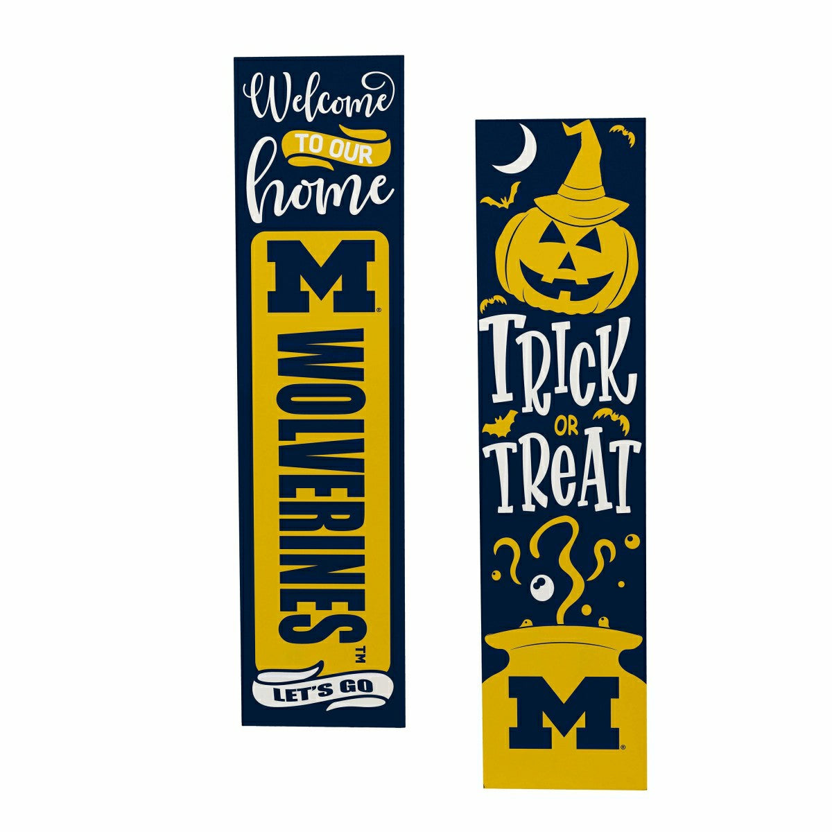 47" Double Sided Leaner, University Of Michigan, Halloween
