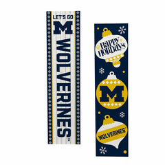 47" Double Sided Leaner, University Of Michigan, Christmas
