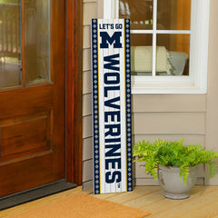 47" Double Sided Leaner, University Of Michigan, Christmas