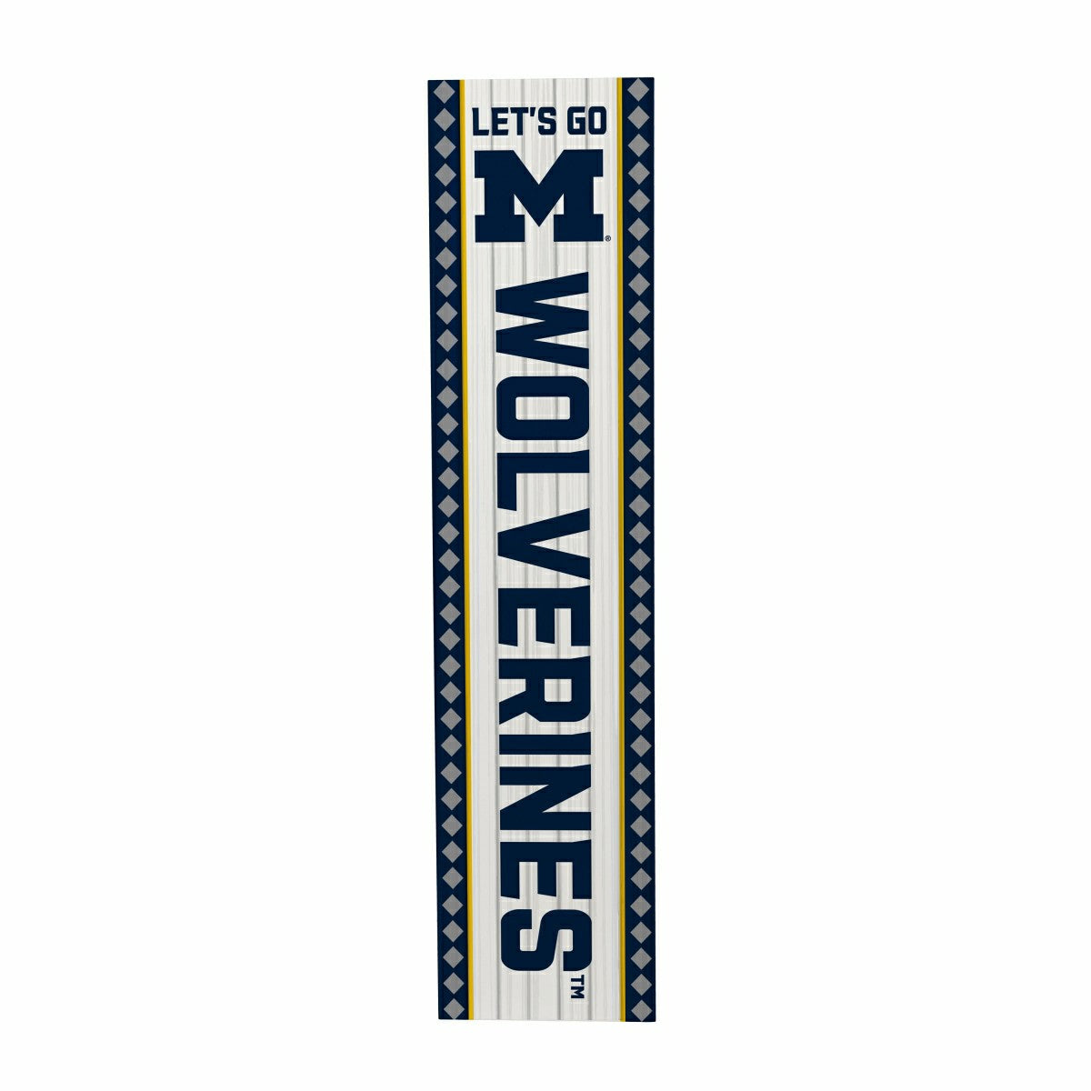 47" Double Sided Leaner, University Of Michigan, Christmas