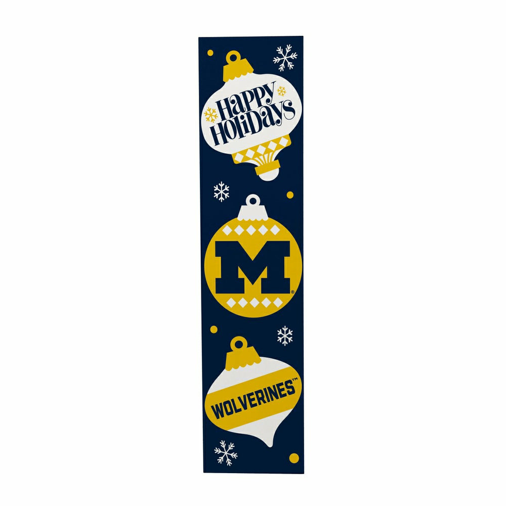 47" Double Sided Leaner, University Of Michigan, Christmas