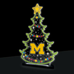University Of Michigan College Holiday Tree Desklite LED Decor