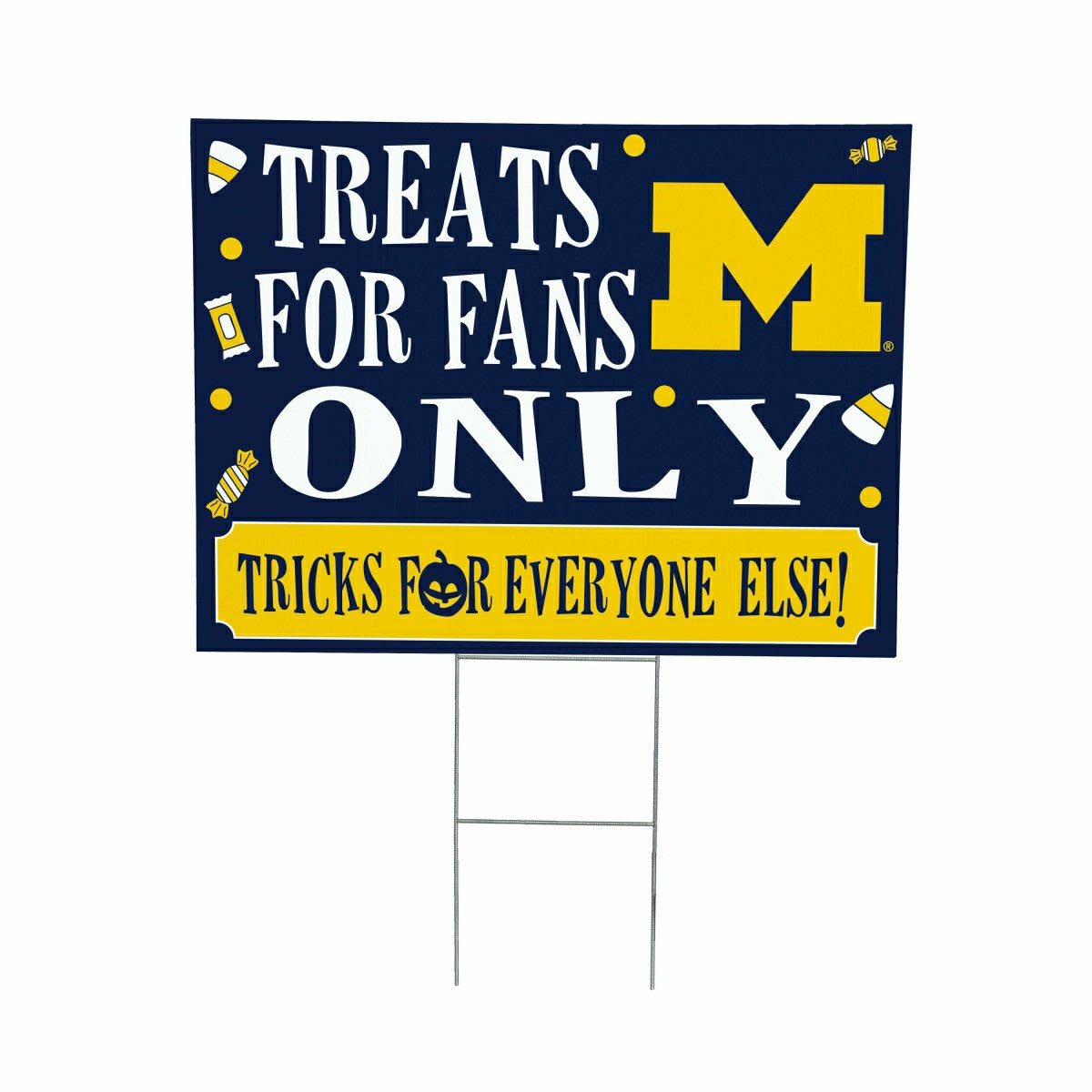 University Of Michigan Yard Sign, Halloween Treats for Fans
