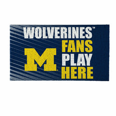 University Of Michigan Fan Mat, 28"x16"
