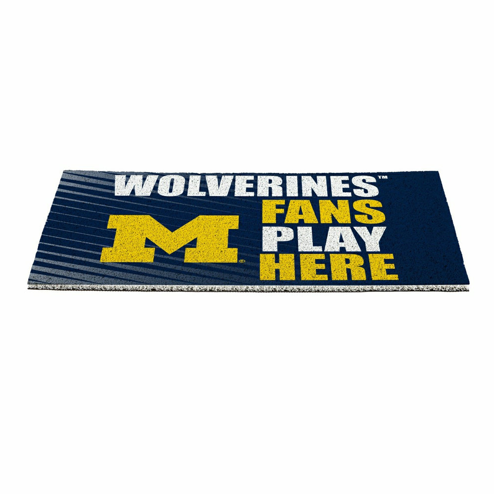 University Of Michigan Fan Mat, 28"x16"