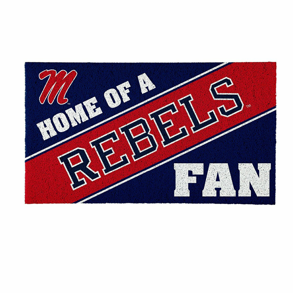 University of Mississippi, PVC Mat COLOR, Home of a Fan