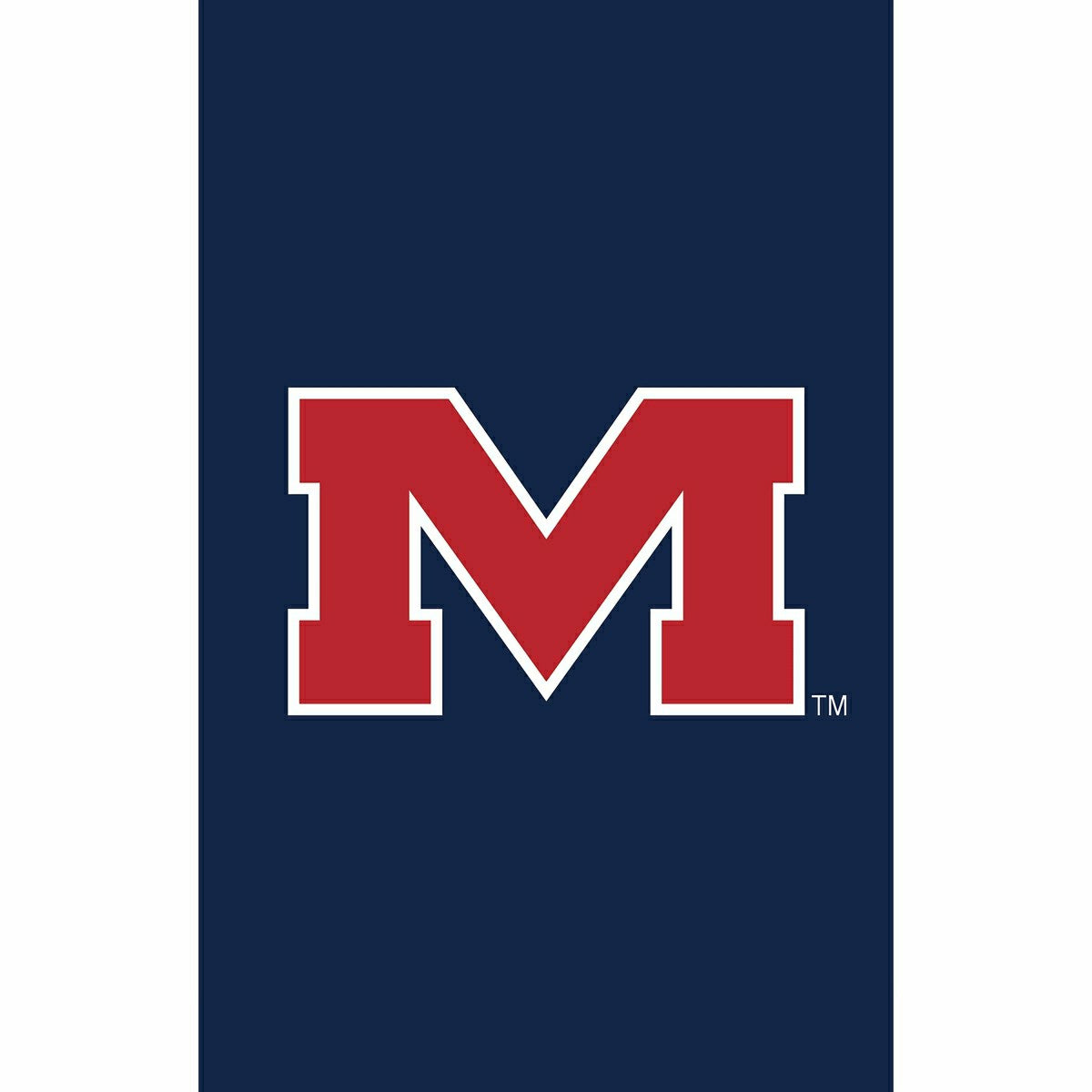 University of Mississippi Applique Garden Flag