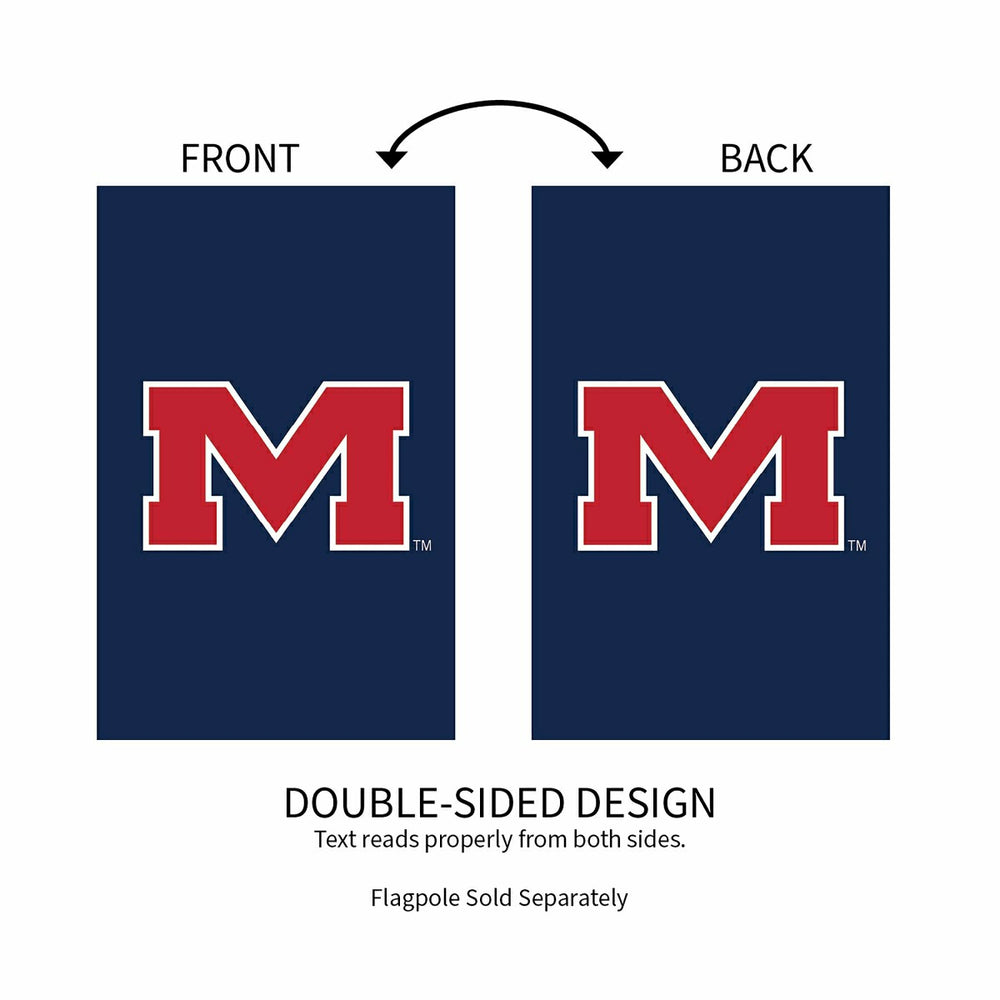 University of Mississippi Applique House Flag