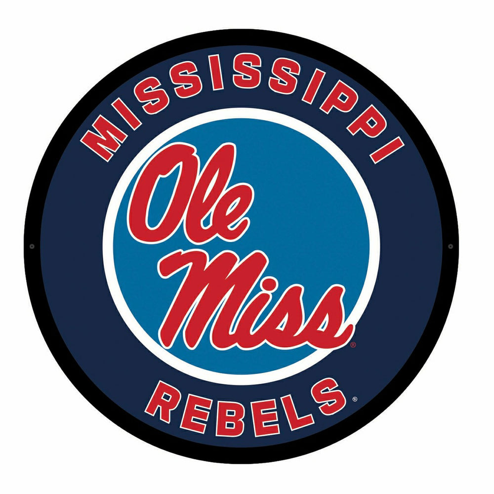 LED Wall Decor, Round, University of Mississippi