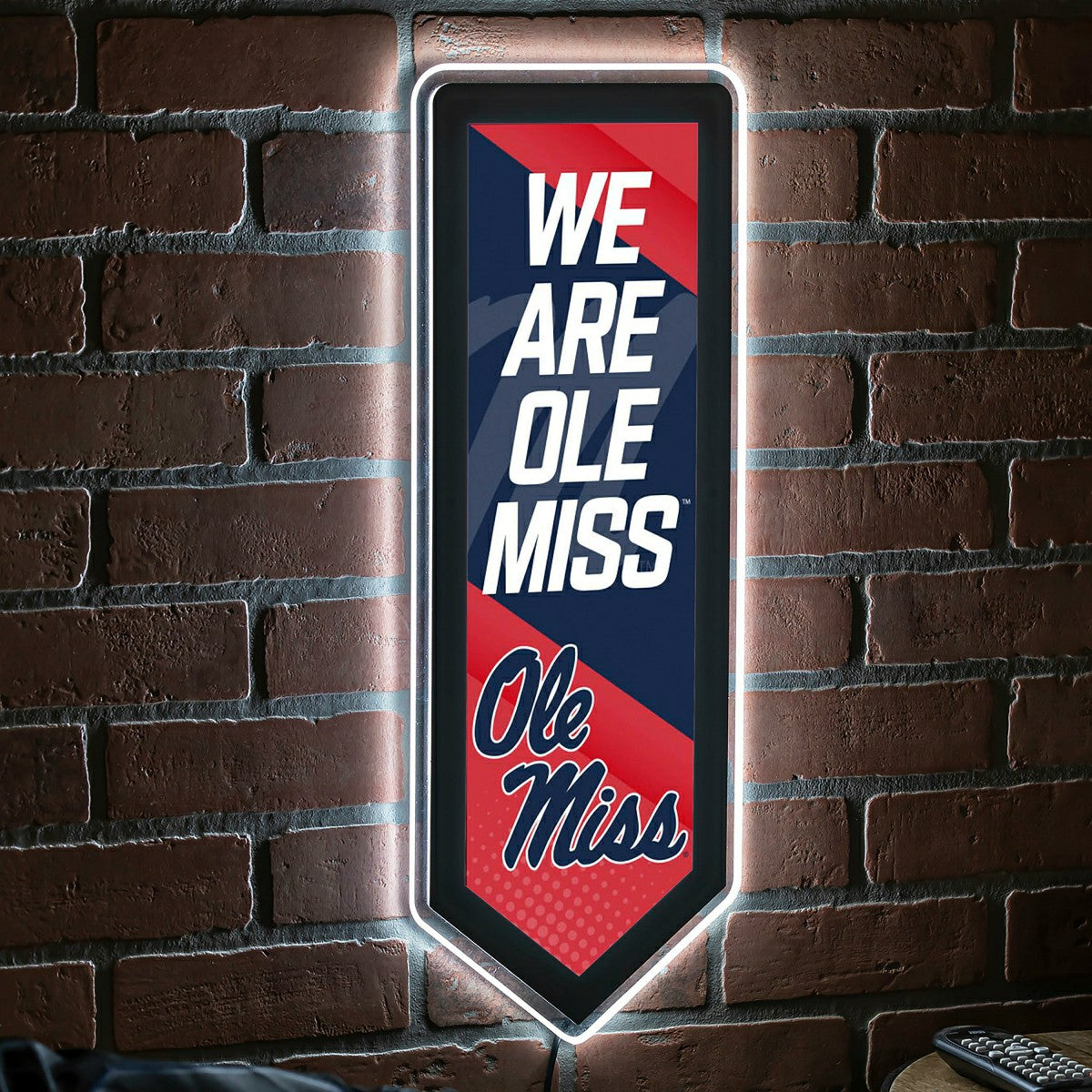 LED Wall Decor, Pennant, University of Mississippi