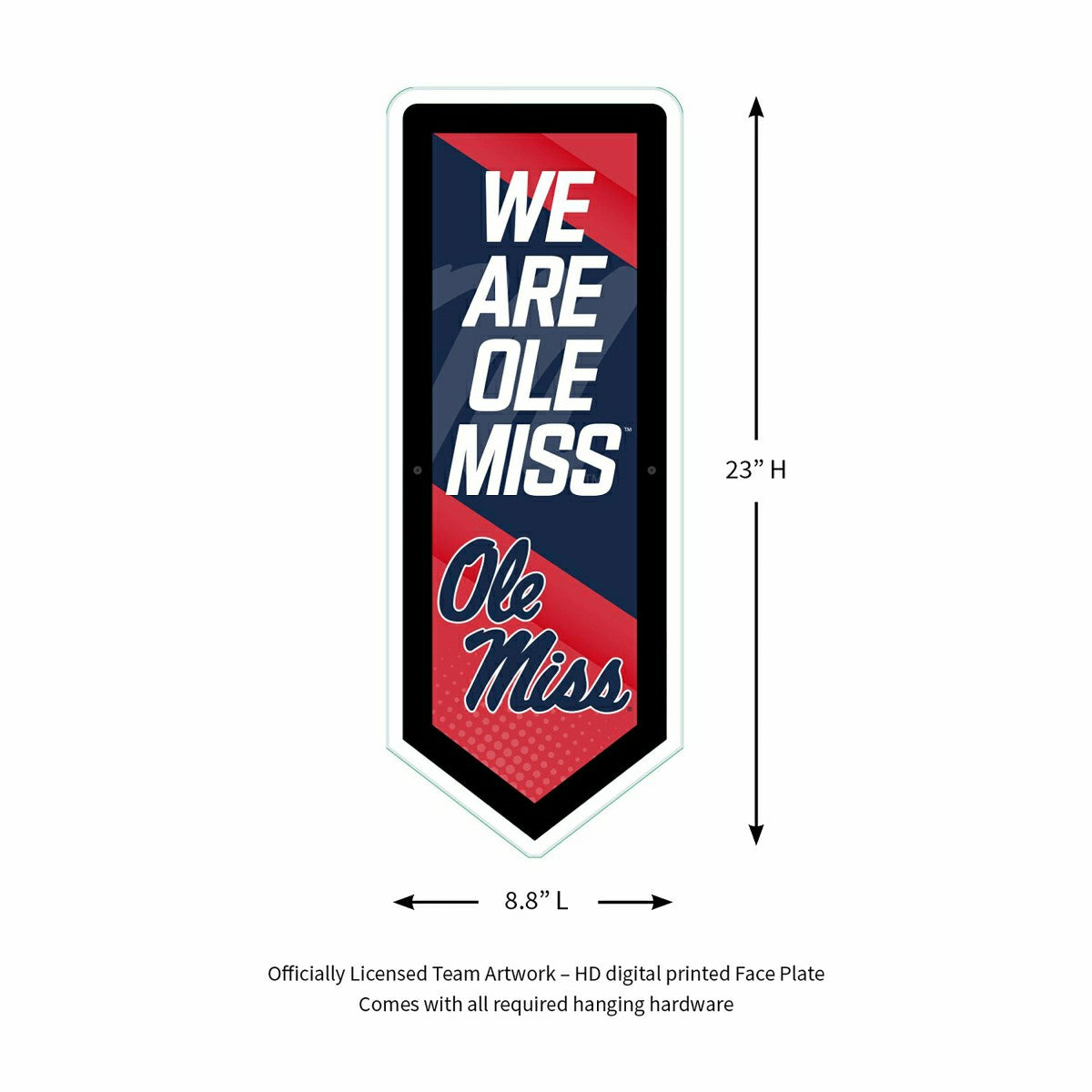 LED Wall Decor, Pennant, University of Mississippi