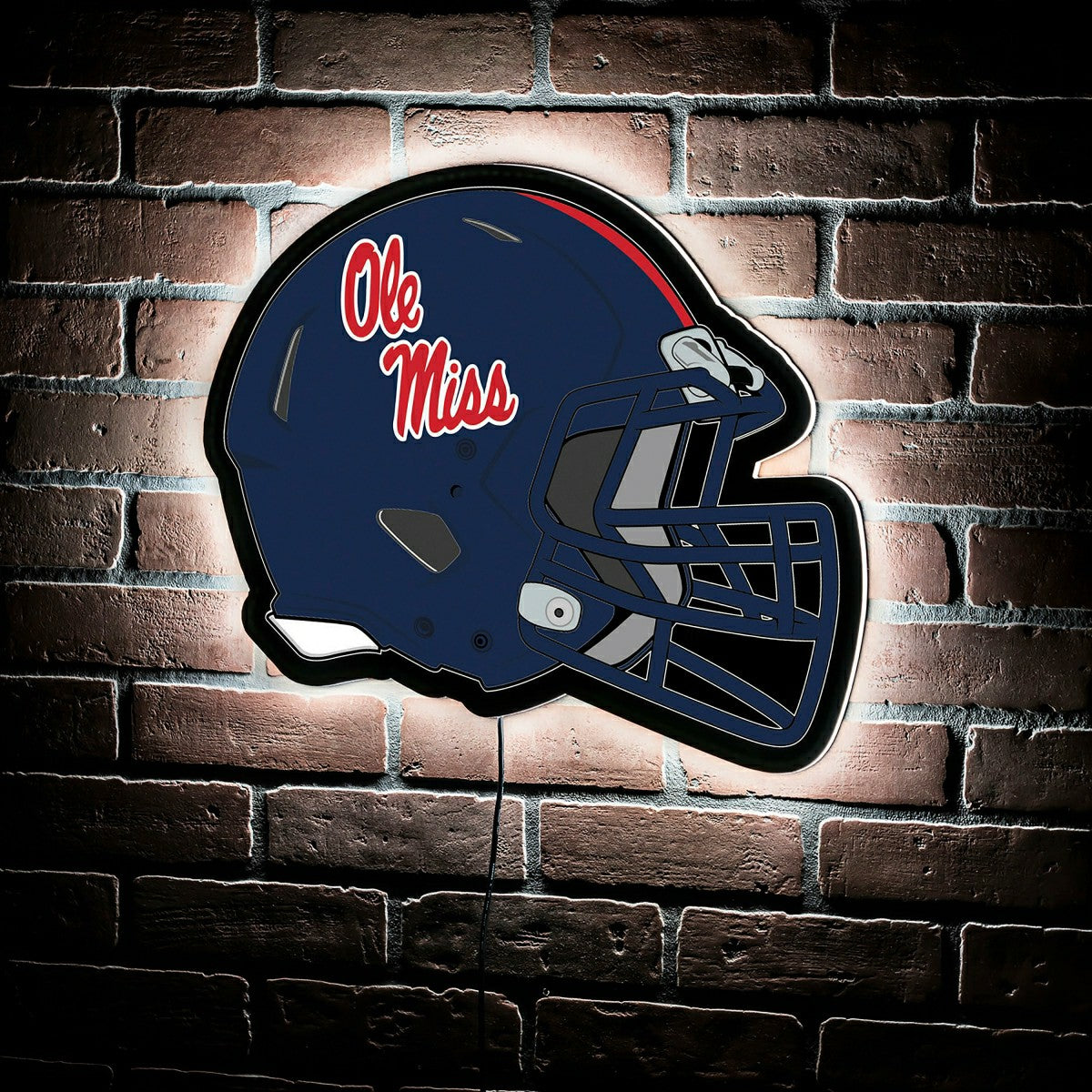LED Wall Decor, Helmet, University of Mississippi