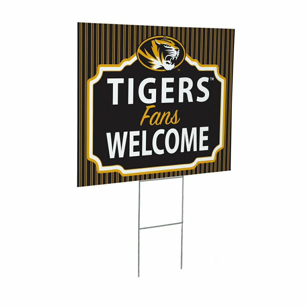 University of Missouri Coroplast Yard Sign, "Fans Welcome"