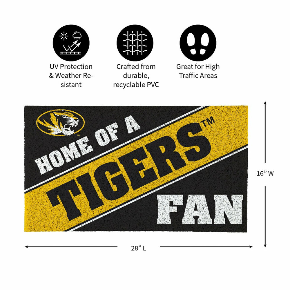 University of Missouri, PVC Mat COLOR, Home of a Fan