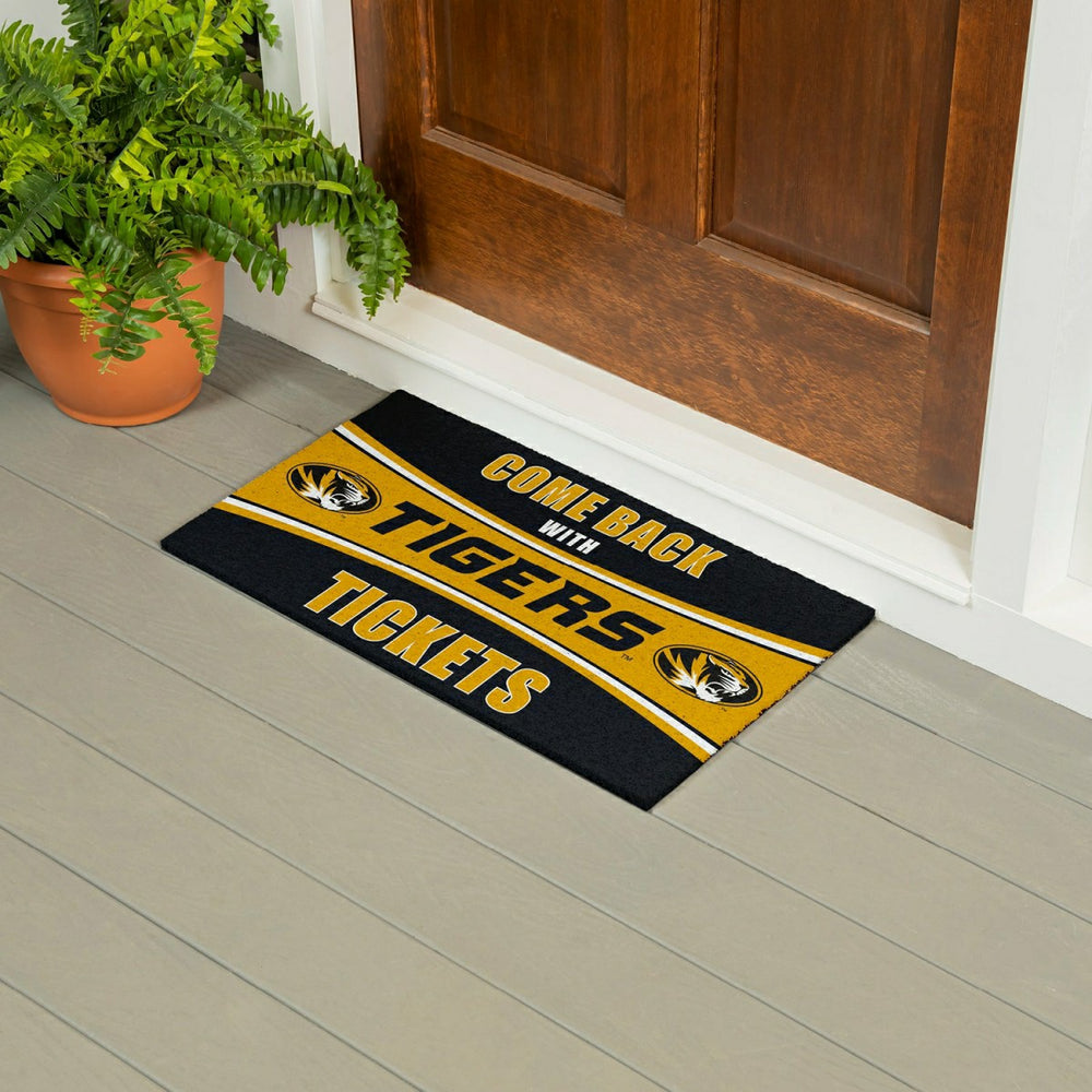 28" x 16" PVC Trapper Mat, Come Back with Tickets, University of Misso