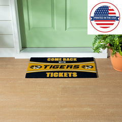 28" x 16" PVC Trapper Mat, Come Back with Tickets, University of Misso