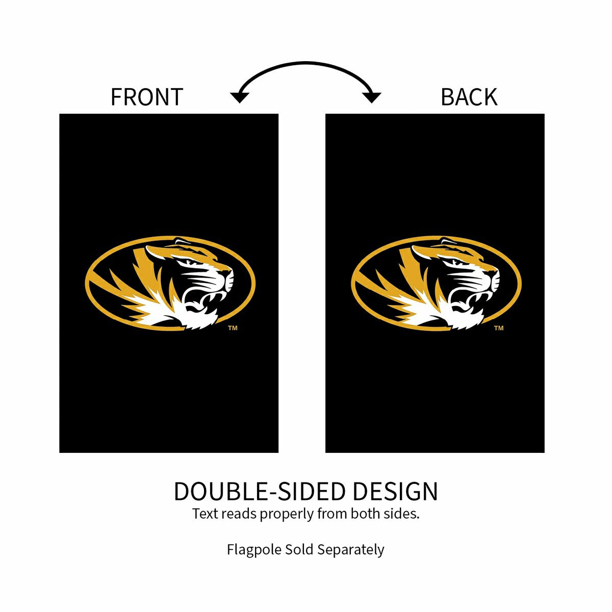 University of Missouri Applique House Flag