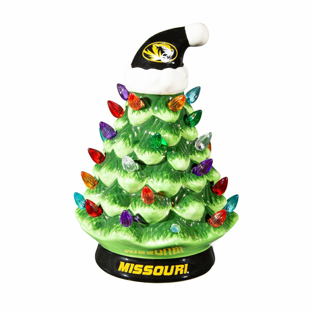 University of Missouri 8" LED Ceramic Christmas Tree