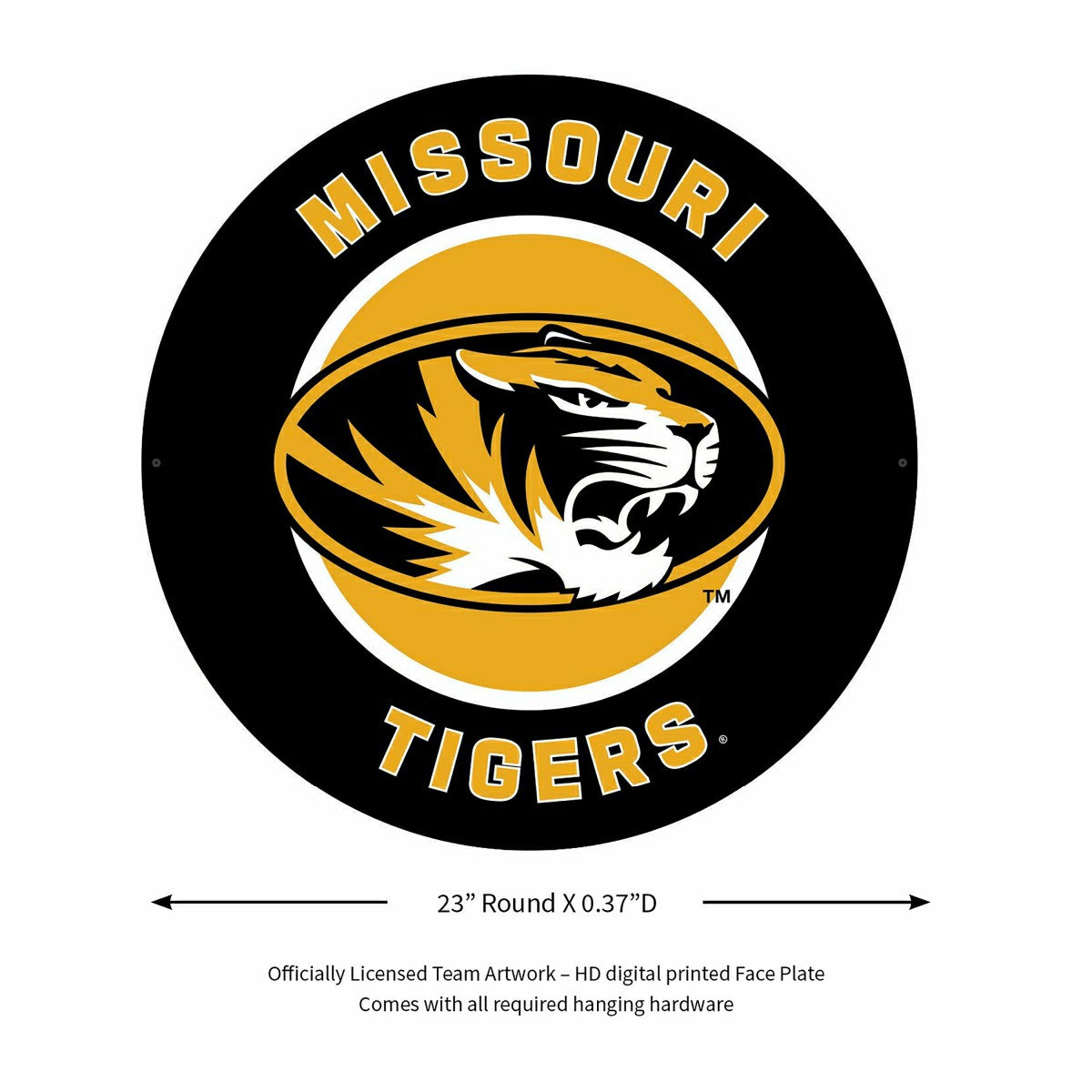 LED Wall Decor, Round, University of Missouri